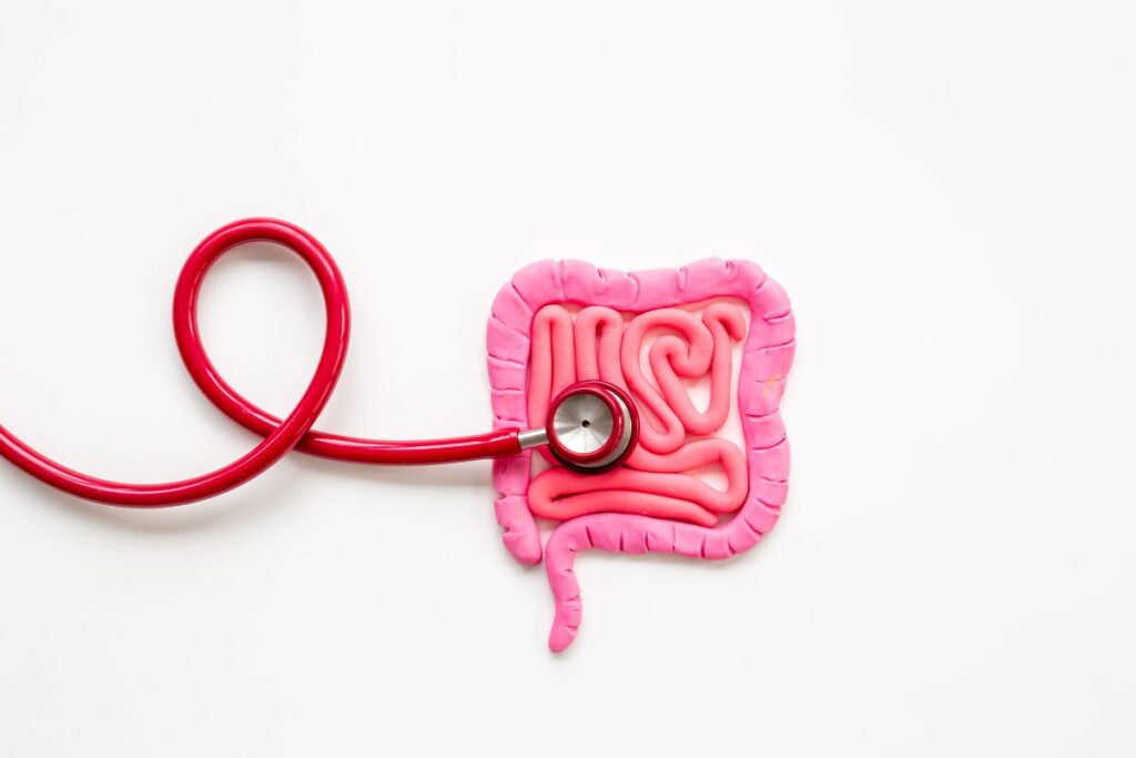 A stethoscope on the gut.